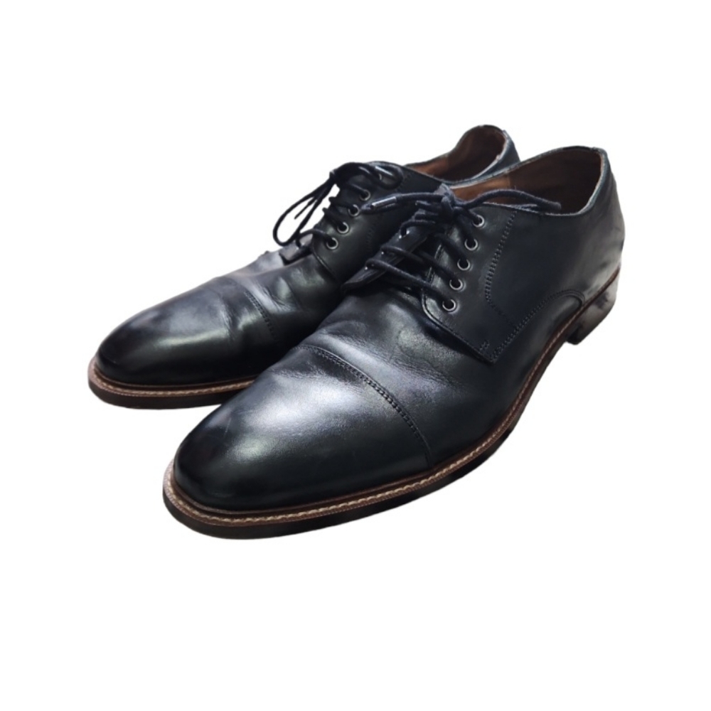 Men’s BLAKE MCKAY black leather dress shoes Size 10 preowned